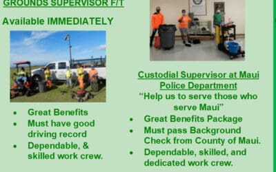 Grounds Supervisor (f/t) and Custodian Supervisor (f/t)