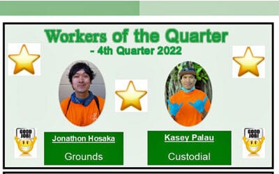 Workers of the Quarter 1st Quarter 2023