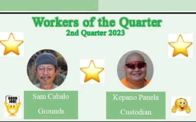 Workers of the Quarter 2nd Quarter 2023